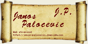 Janoš Paločević vizit kartica